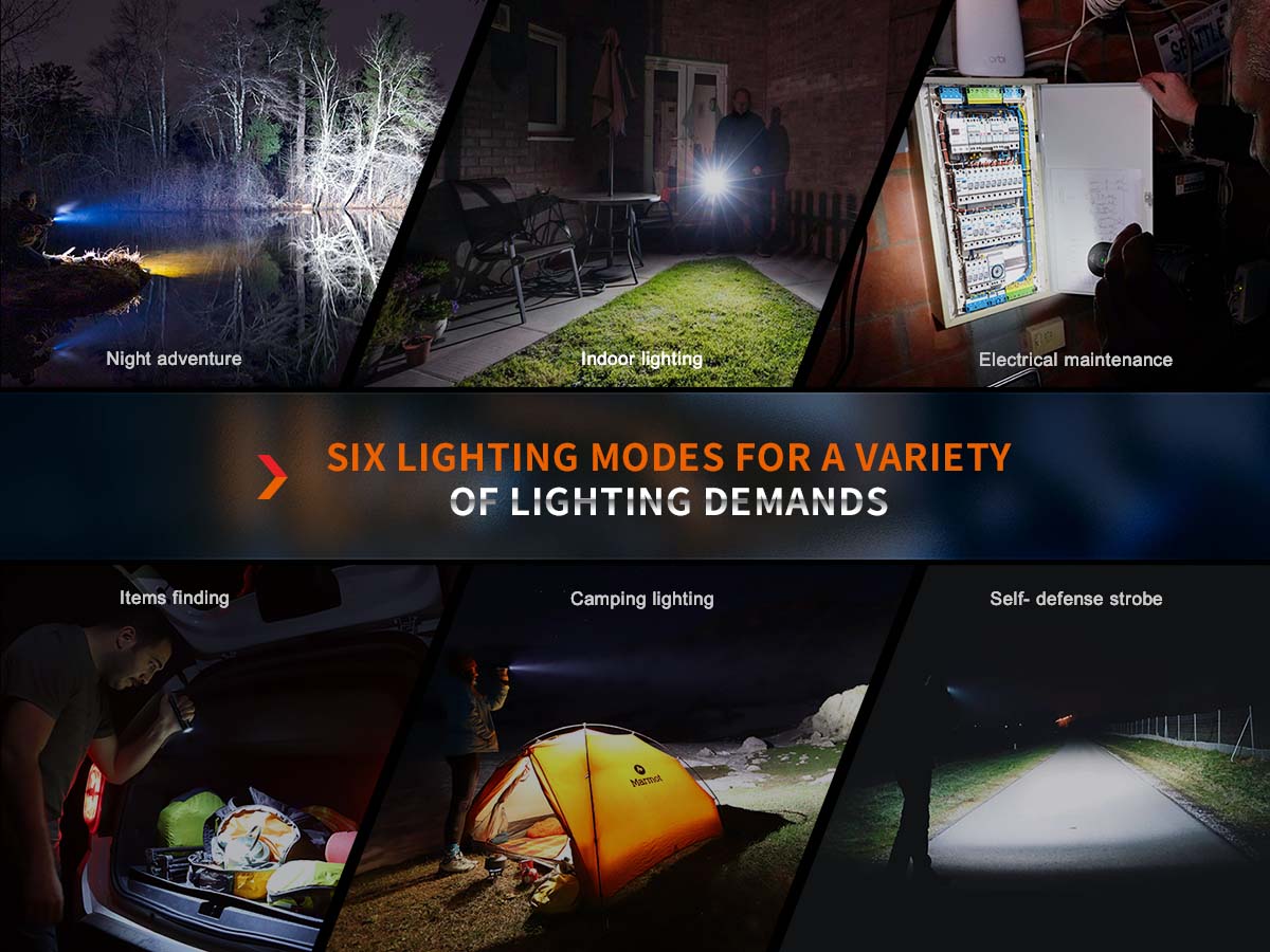 Fenix E35R Rechargeable EDC Flashlight - Maze - Image 3