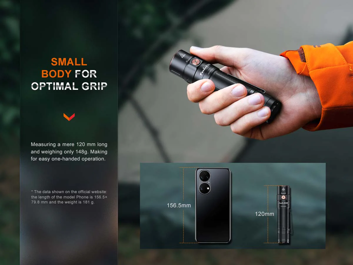 Fenix E35R Rechargeable EDC Flashlight - Maze - Image 5
