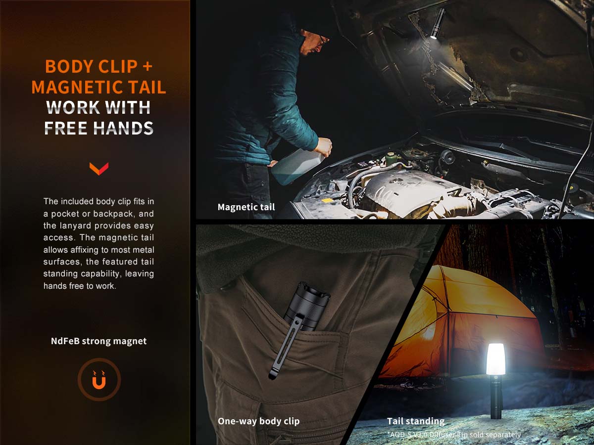 Fenix E35R Rechargeable EDC Flashlight - Maze - Image 7