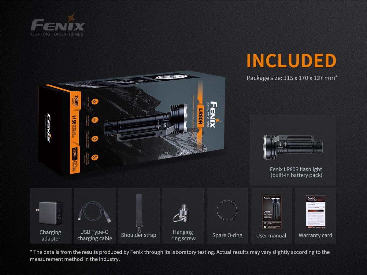 Fenix LR80R Flashlight - 18000 Lumen Spotlight - Image 16