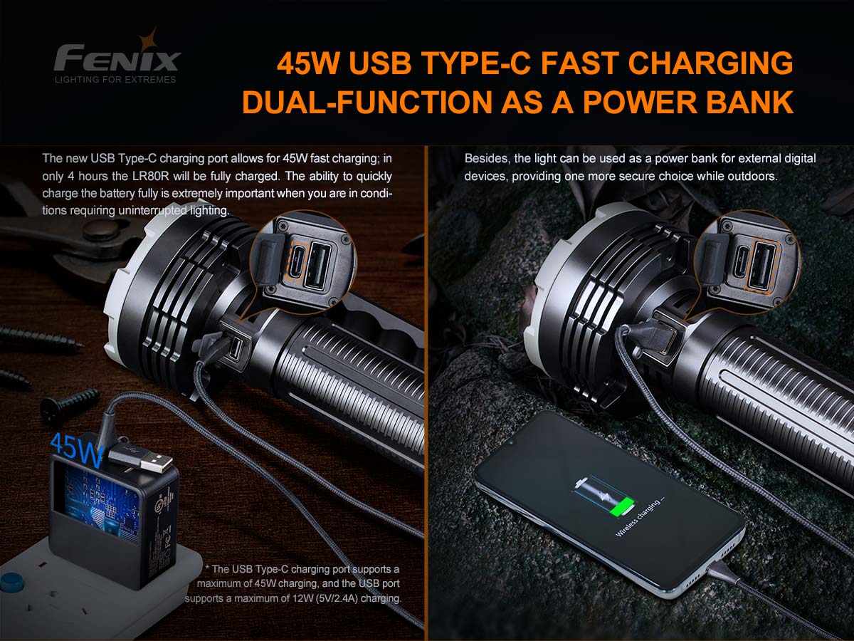 Fenix LR80R Flashlight - 18000 Lumen Spotlight - Image 8