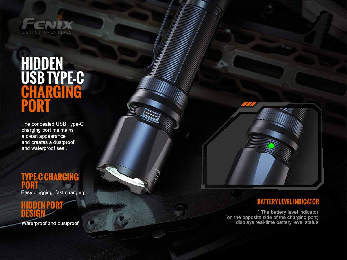 Fenix TK20R V2.0 Rechargeable Tac Flashlight with T5 Pen - Image 10