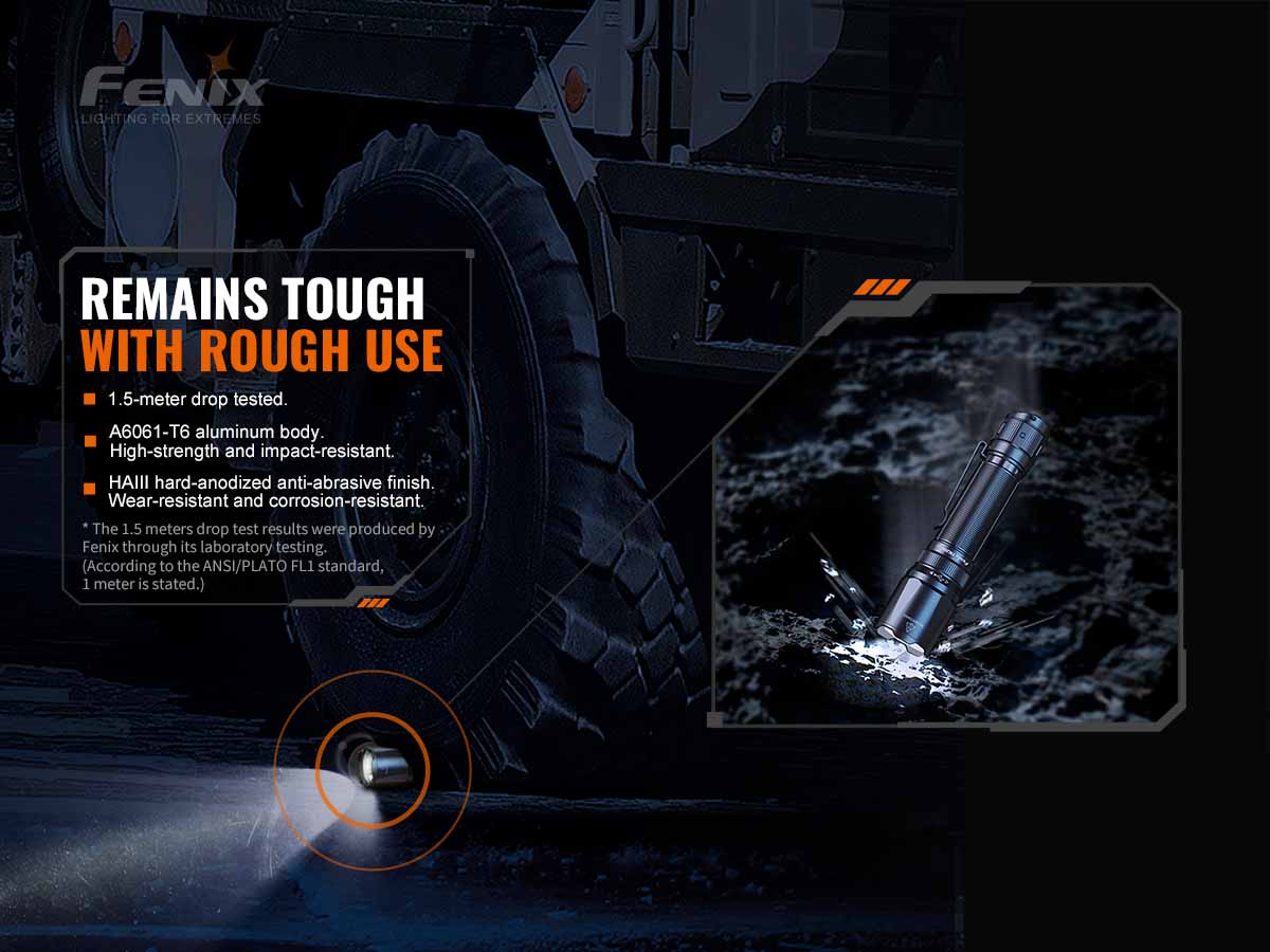 Fenix TK20R V2.0 Rechargeable Tac Flashlight with T5 Pen - Image 13