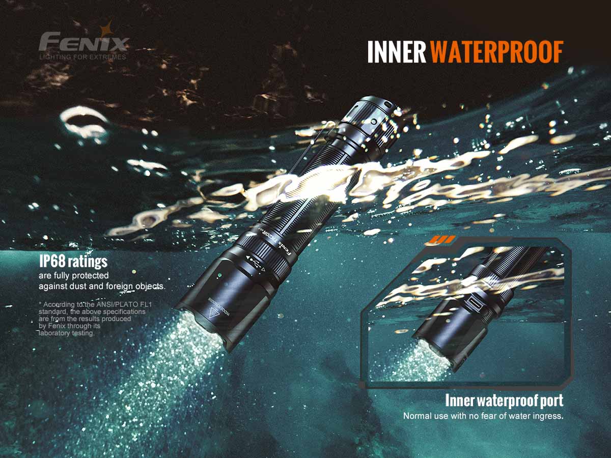 Fenix TK20R V2.0 Rechargeable Tac Flashlight with T5 Pen - Image 16
