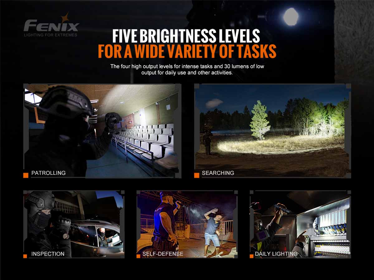 Fenix TK20R V2.0 Rechargeable Tac Flashlight with T5 Pen - Image 7