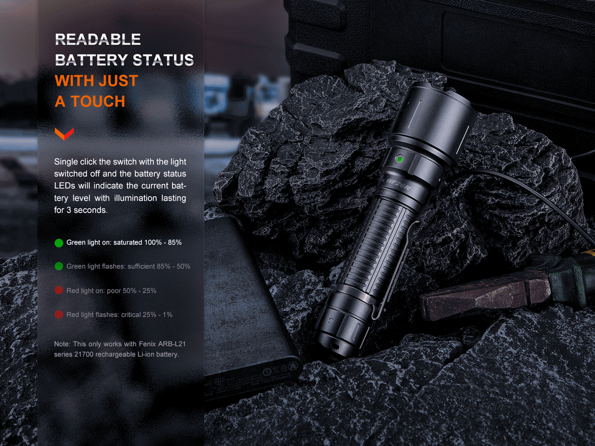 Fenix WF26R Rechargeable Flashlight with Charging Dock - Image 10