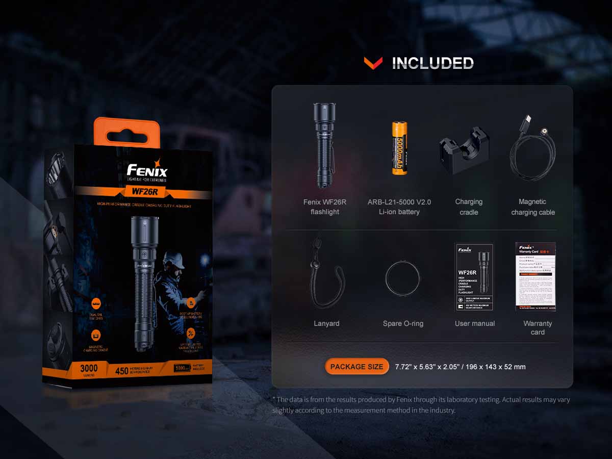 Fenix WF26R Rechargeable Flashlight with Charging Dock - Image 17